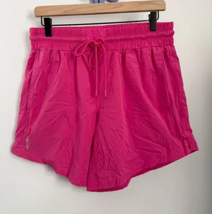 Free People Medium Pink Drawstring Active Shorts thumbnail 1
