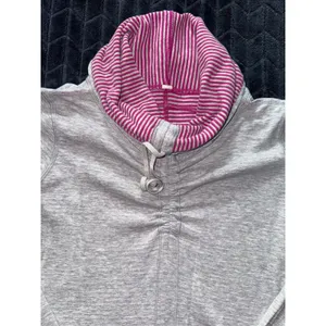 Lululemon In A Cinch Heathered Gray‎ Hoodie Thumbhole Pullover Women's Size 8 thumbnail 5