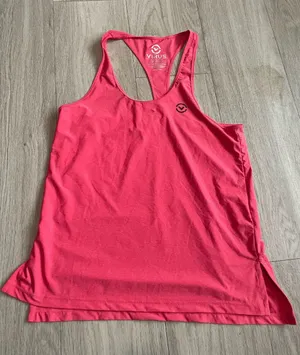Virus Women's Bright Pink Racerback Tank Size M thumbnail 1