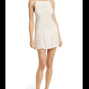 Free People In Control Satin Floral Lace Back Mini Dress NWT M thumbnail 8