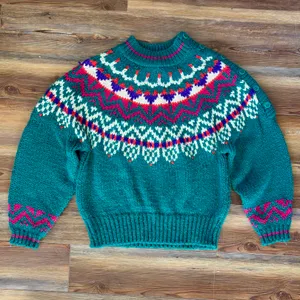 Vintage 90s IVY Knit Fair Isle Sweater thumbnail 2