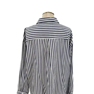Anthropologie Maeve Bennet Beaded Sequined Button Down Shirt Striped Large‎ thumbnail 11