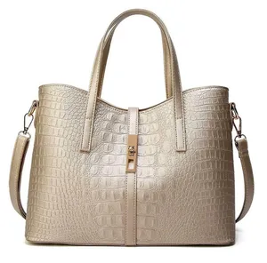 Women’s Faux Leather Handbag Tan thumbnail 1