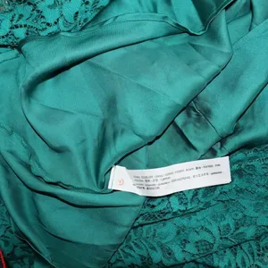 ZARA Lace Dress Sz XS Flower Patterns Green with matching slip thumbnail 5