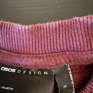 ASOS DESIGN Womens Crew Neck Sweatshirt Burgundy Maroon Fleece Pullover Size S‎ thumbnail 5