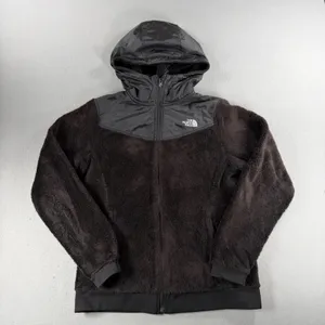 The North Face Osito Hybrid Full Zip Fleece Hoodie Black Large Jacket thumbnail 1