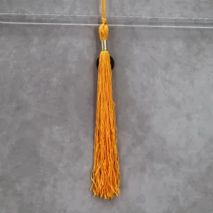 University of‎ Texas at Dallas Graduation Yellow Coin Fringe Charm Tassel OS thumbnail 2