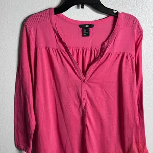 H&M Women Casual 3/4‎ Sleeve Pink Blouse Size S. thumbnail 3