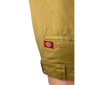 Dickies Women's Khaki Beige High Waist Loose Fit Wide Leg Baggy Pants Size 25 thumbnail 3