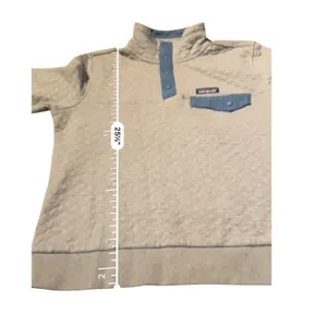 Patagonia Quilted Snap-T Pullover Womens Medium Grey Blue 25282 Organic‎ Cotton thumbnail 9