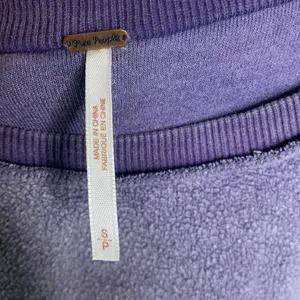 Free People Women's Sweater My Sweatshirt Scoop Neck Pullover Purple W-491 Sz S thumbnail 5