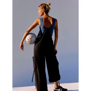 Free People Pathfinder One Piece Jumpsuit Skyline/Black Combo M thumbnail 3