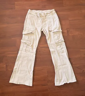 PacSun Low-Rise Bootcut Pants Cargo thumbnail 1