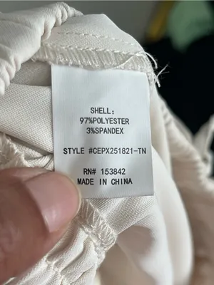 MELLODAY Off-White Drawstring Utility Joggers / Trousers Sz S thumbnail 8