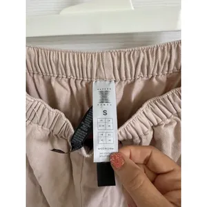 Savage X Fenty‎ Beige Cargo Pants Size S Elastic Waist Logo Tape Casual Lounge thumbnail 3