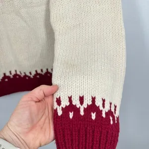 American Eagle Outfitters Hand Knit Lambswool Fair Isle Turtleneck‎ Sweater thumbnail 3