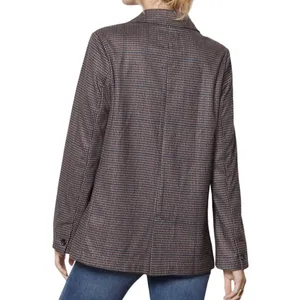 Sanctuary Daily Oxford Blazer Jacket  Medium Single Button Plaid Preppy Workday thumbnail 7