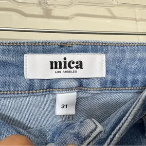 Mica Los Angeles Super High Rise Straight Leg Jeans Size 31 Loose Fit thumbnail 8