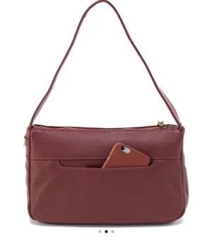 HOBO kole shoulder bag soft leather berry thumbnail 2