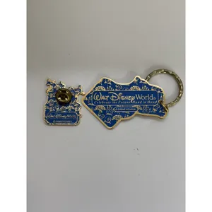 VTG Y2K Disney World Trading Pin Name Tag & Keychain Rachel Souvenir Vintage thumbnail 2