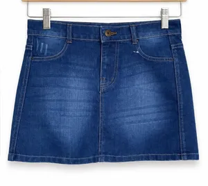 Womens Skirt Sz Small Blue Denim Jean Mini‎ Short thumbnail 1