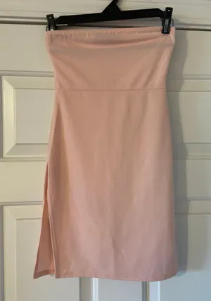 Pretty Little Thing Pink Slip Dress thumbnail 1