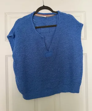 Knit summer top Blue thumbnail 1