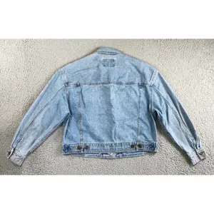 Liz Authentic Denim Jacket Women L Vintage‎ 90s Trucker Indie Grunge Utility thumbnail 3