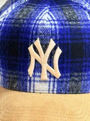 Mitchell & Ness MLB Plaid NY Yankees World Series Pro Snapback Hat thumbnail 3