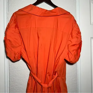 Ashley Stewart • Wrap Midi Dress • Orange • Size 18 • 97% Cotton • Plus size thumbnail 12