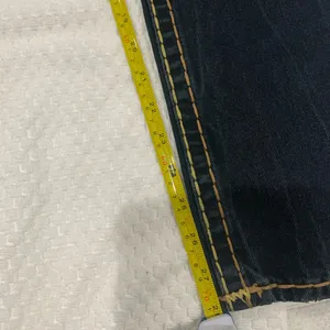 True Religion Women's Dark Blue Skinny Jeans with Yellow Contrast Stitching thumbnail 7