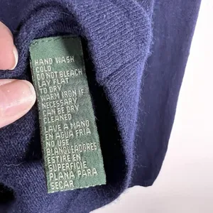 Lauren Ralph Lauren Merino Wool Cashmere Angora‎ Rabbit Sweater Size L Blue Soft thumbnail 6