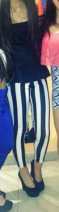 Striped Going Out Jumpsuit Multi thumbnail 1
