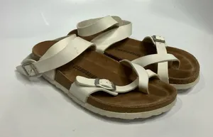Cushionare white ankle wrap‎ sandals size 9 thumbnail 1