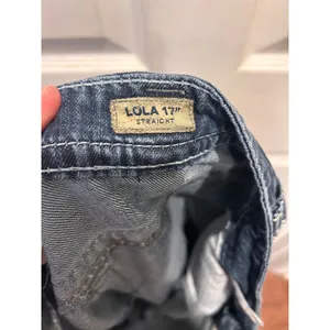 Silver‎ Jeans Lola Straight Leg Dark Wash Distressed Thick Stitch W33 L28 Denim thumbnail 12