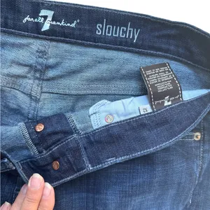 7 for all mankind dark wash denim jeans 32 x 31 slouchy cotton spandex thumbnail 3