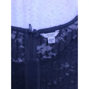 Guess Lace Skater Dress‎ Women 10 Black Long Sleeve Floral Fit & Flare thumbnail 2
