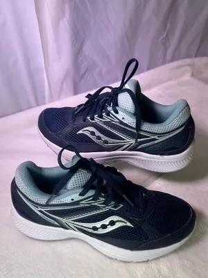 Saucony Women's Navy and Light Blue Running Sneakers thumbnail 3