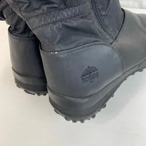 Totes‎ women's Rikki waterproof black faux fur lined zip snow winter boots shoes thumbnail 9