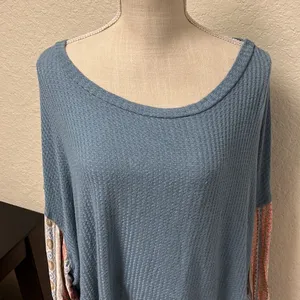 ALTAR’D STATE Boho Waffle Knit Shirt - Size Large thumbnail 6