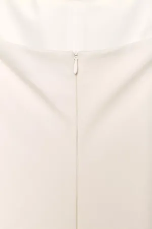 Zara Elegant White cream Halter corset ruffle Dress thumbnail 6