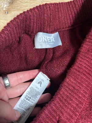 Oner Active Oversized Knit Straight Leg Pants Rosewood thumbnail 8