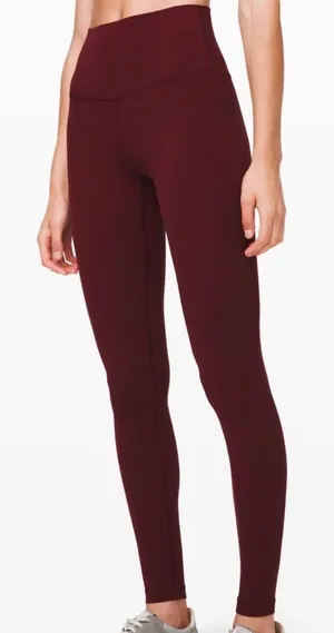 Lululemon’s Align HR Pant 28” Leggings in Garnet Size‎ 4 NWT thumbnail 3