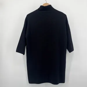 Pomander Place Noir Vivianne Black Turtleneck Knit Dress Tunic‎ Shimmer Small thumbnail 6