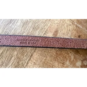 Banana Republic Metallic Leather Skinny Belt Knot Style Pewter Silver thumbnail 5