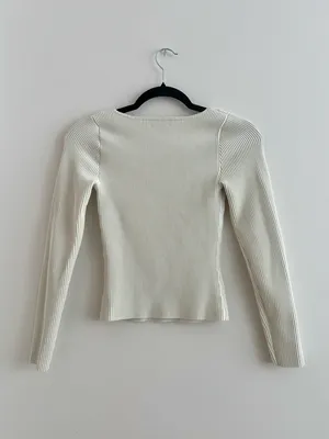 Aritzia Babaton Sculpt Knit Sweetheart Long Sleeve Top thumbnail 7