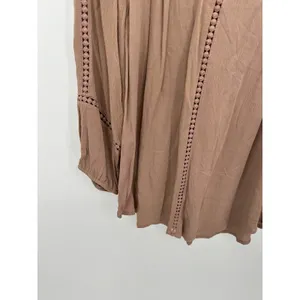 New‎ Directions Mauve Taupe Lace Crochet V-Neck Peasant Blouse Small M9990199N4 thumbnail 3