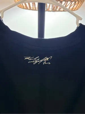 Karl Lagerfeld Black Embellished Crewneck Sweatshirt thumbnail 8