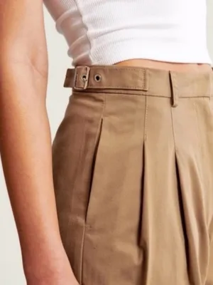 Abercrombie & Fitch Women's Utility Tailored Wide Leg Pants 26L thumbnail 2