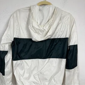 Abercrombie & Fitch White Green Track Jacket Bomber Womens XS Windbreaker thumbnail 10